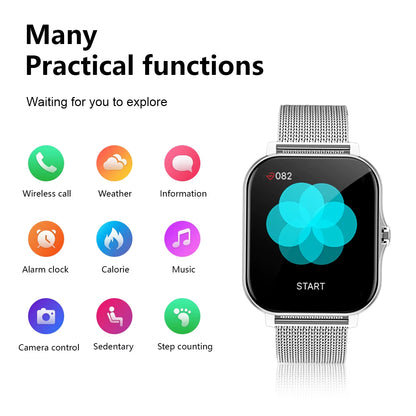 Smart Watch Wireless Calling/Dial Sport Mode Calling Reminder and Rejection Fitness Monitoring for Iphone/Andriod