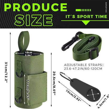Magnetic Gym Water Bottle Sling Bag - Non-Slip, Portable Carrier for All Your Workout Needs