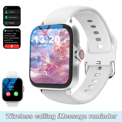 Premium Multi-Sport Smart Watch with Custom Wallpaper and Message Alerts - Ideal for Men and Women