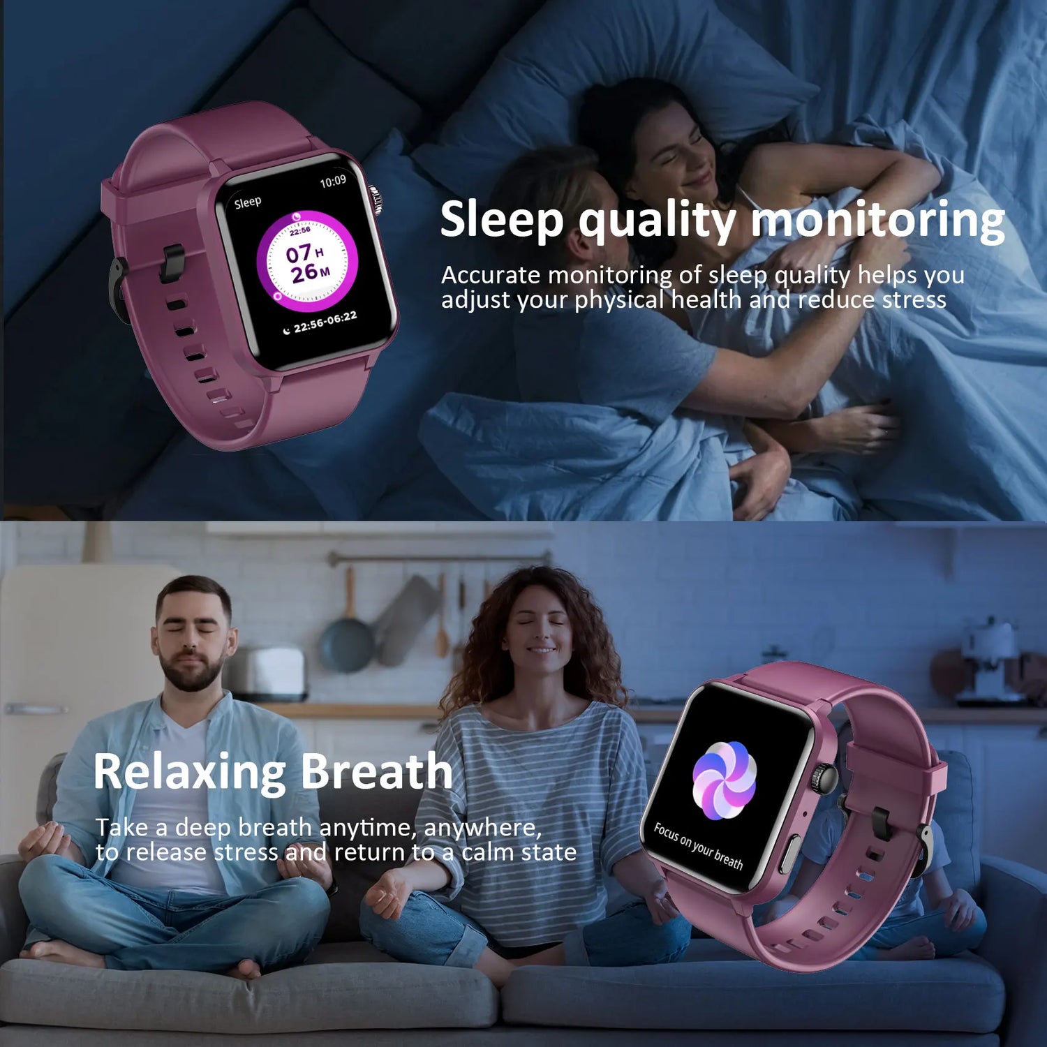 【2024 Global Version】 Smart Watch Calling Function 100+ Sports Modes 24H Health Monitor Smartwatch Christmas Gift