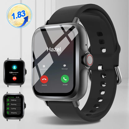 Smart Watch, Multi-Sport Mode, Message Reminder, Multiple APP Reminders, Suitable for Men and Women, Custom Wallpaper