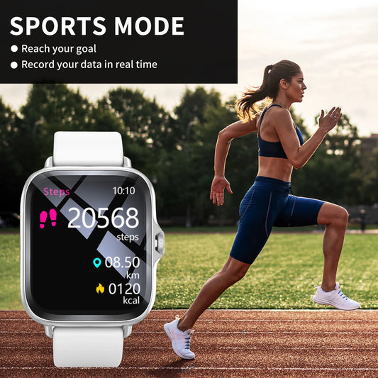 Smart Watch, Multi-Sport Mode, Message Reminder, Multiple APP Reminders, Suitable for Men and Women, Custom Wallpaper