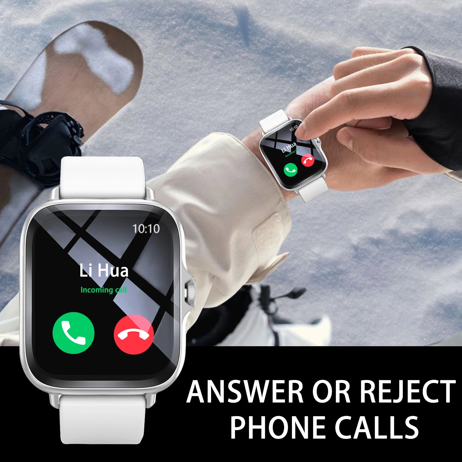 Smart Watch, Multi-Sport Mode, Message Reminder, Multiple APP Reminders, Suitable for Men and Women, Custom Wallpaper