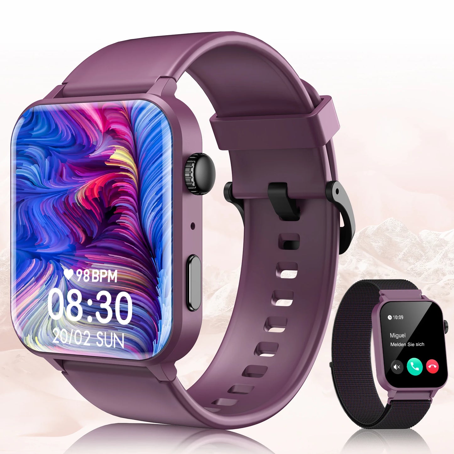 【2024 Global Version】 Smart Watch Calling Function 100+ Sports Modes 24H Health Monitor Smartwatch Christmas Gift
