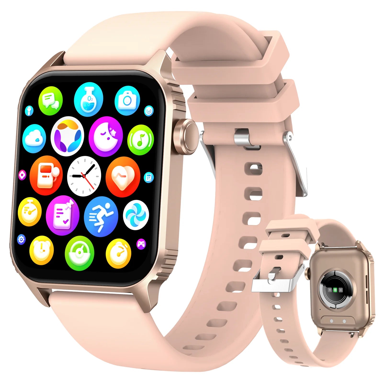TG08 Smart Watch, 1.85"Smartwatch for Men Women (Answer/Make Call), Fitness Tracker with 100+ Sport Modes, Waterproof Watch.