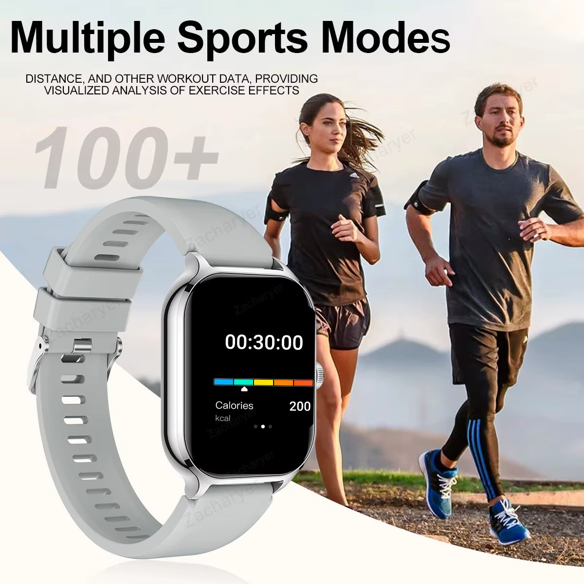 2025 Smart Watch, Wireless Dialing, Multiple Sport Modes, Various App Notifications, Perfect Gift for Holidays, Iphone/Android