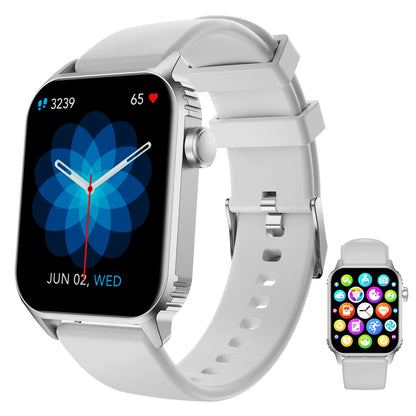 TG08 Smart Watch, 1.85"Smartwatch for Men Women (Answer/Make Call), Fitness Tracker with 100+ Sport Modes, Waterproof Watch.