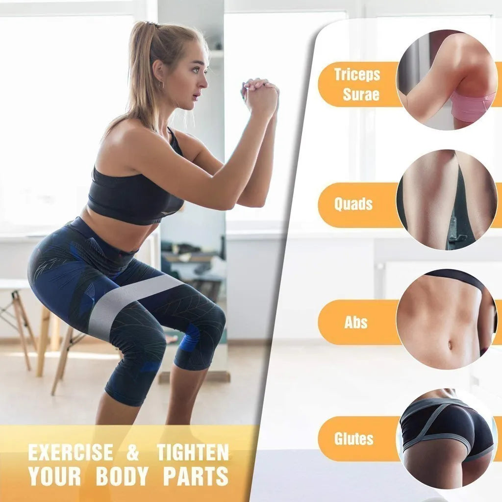 WOSWEIR Elastic Resistance Bands Set for Men and Women - Versatile Workout Tool for Fitness, Gym, and Home Training