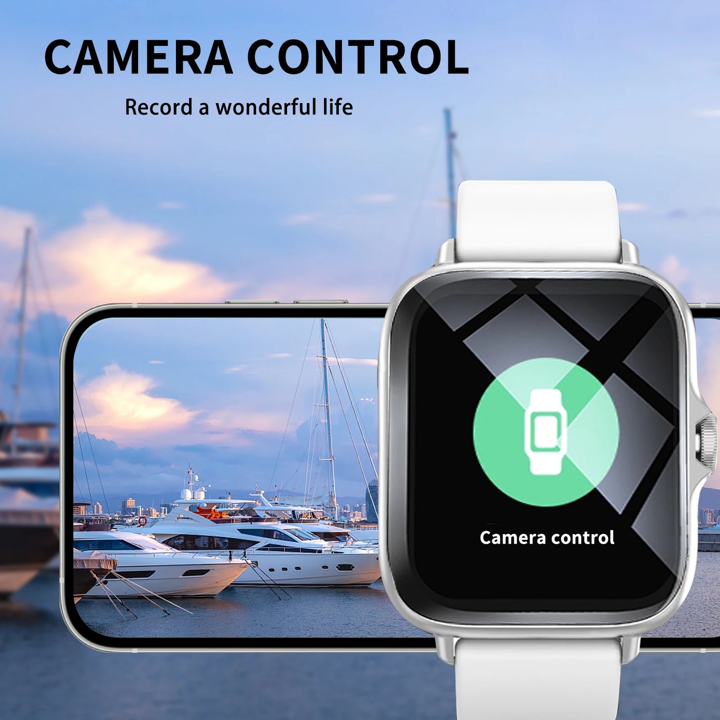 Smart Watch, Multi-Sport Mode, Message Reminder, Multiple APP Reminders, Suitable for Men and Women, Custom Wallpaper