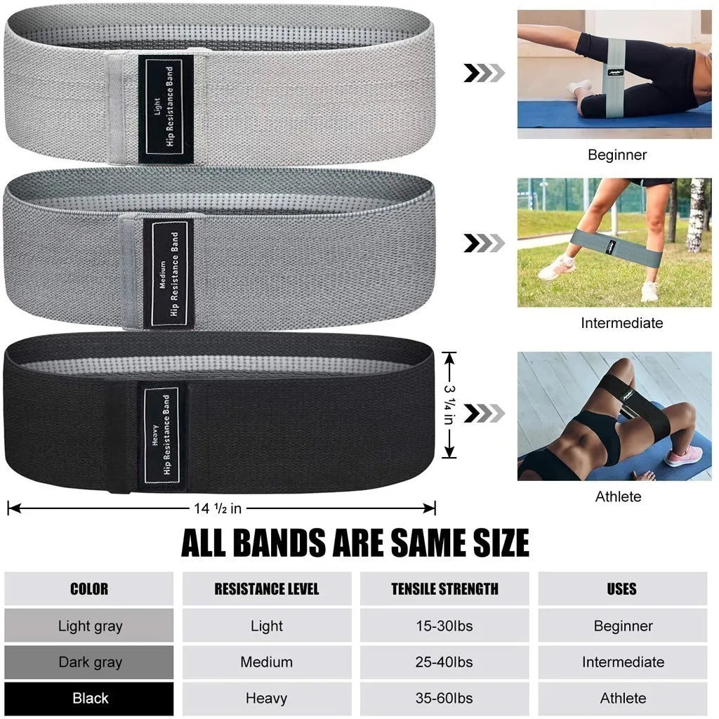 WOSWEIR Elastic Resistance Bands Set for Men and Women - Versatile Workout Tool for Fitness, Gym, and Home Training